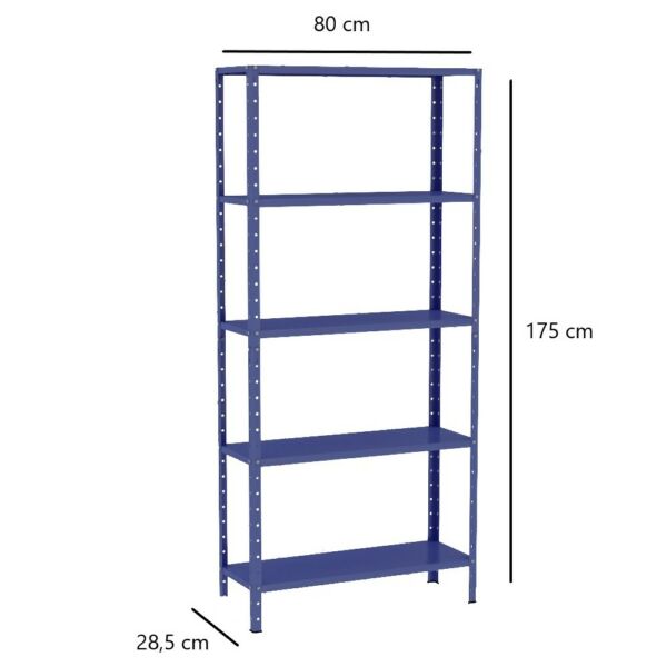 Estante de Aço Multiuso Livros Decorações Ferramentas 05 Prateleiras