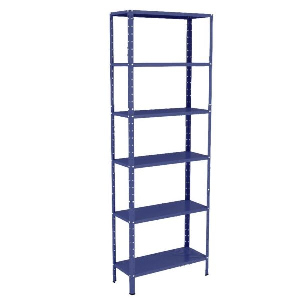 Estante de Aço Multiuso Livros Decorações Ferramentas 06 Prateleiras EAF013002 Azul