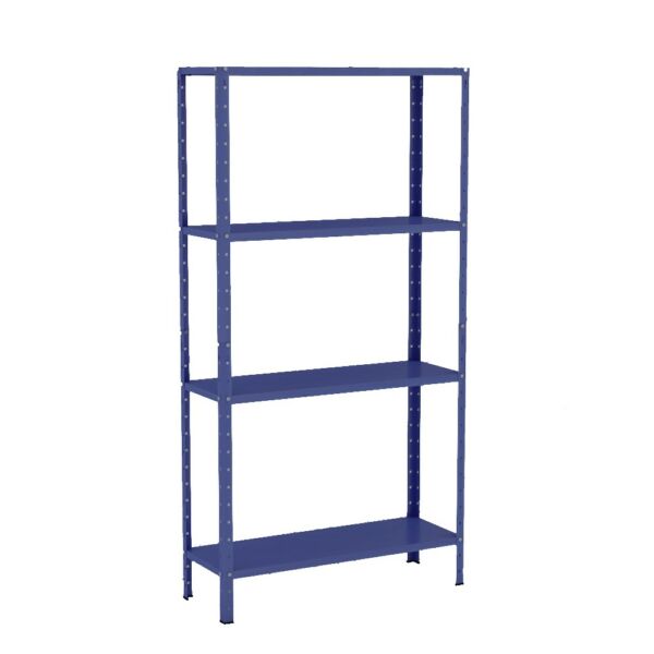 Estante de Aço Multiuso Livros Decorações Ferramentas 04 Prateleiras EAF006002 Azul